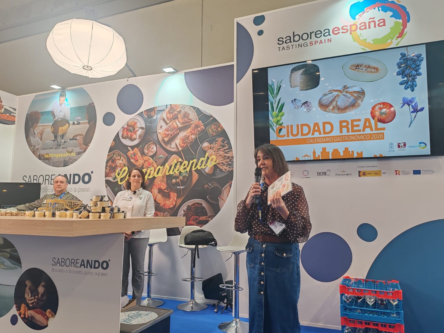 Cristina Galán, concejala de Turismo de Ciudad Real, en el acto de Saborea España