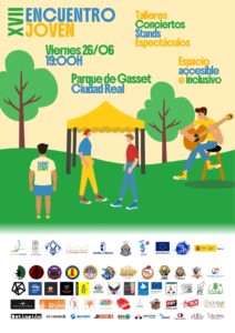 Cartel del XVII Encuentro Joven 2026 en el Parque Gasset de Ciudad Real