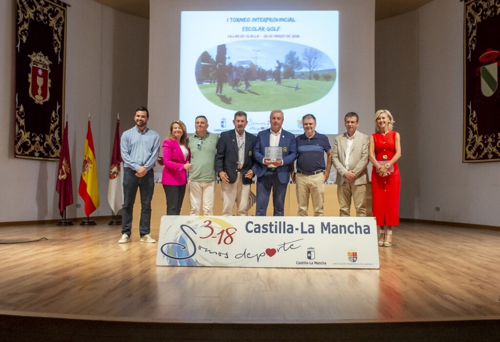 Gala del programa Somos Deporte 3-18 celebrada en el Paraninfo Universitario de Cuenca con la Federación de Golf de Castilla-La Mancha