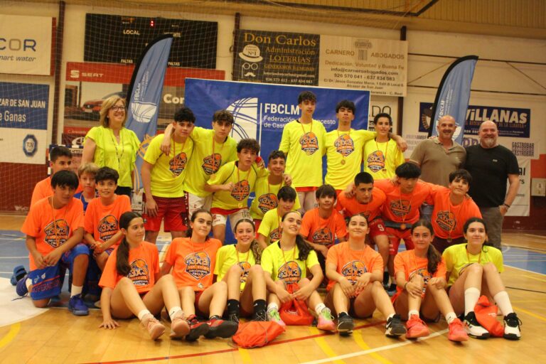 Jugadores en la fase final de la liga 3x3 FBCLM 2026 en Alcázar de San Juan