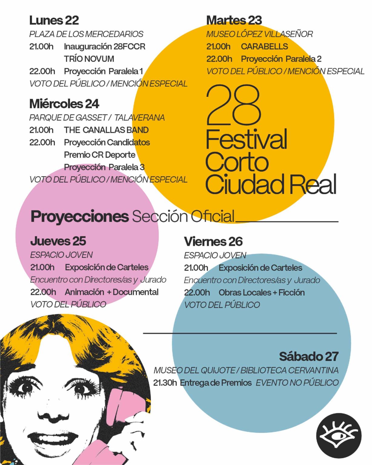 Programa del 28 Festival Corto de Ciudad Real 2026