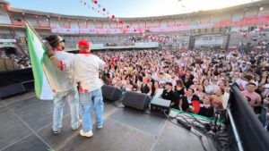 Actuación de La Flamenca en el festival Arena Viva en la plaza de toros de Ciudad Real