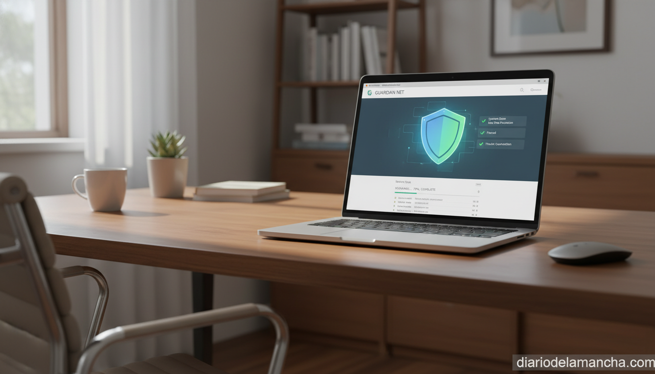 Los antivirus más seguros y recomendados para proteger tu dispositivo en 2026 1 Antivirus software protegiendo un ordenador portátil en 2026