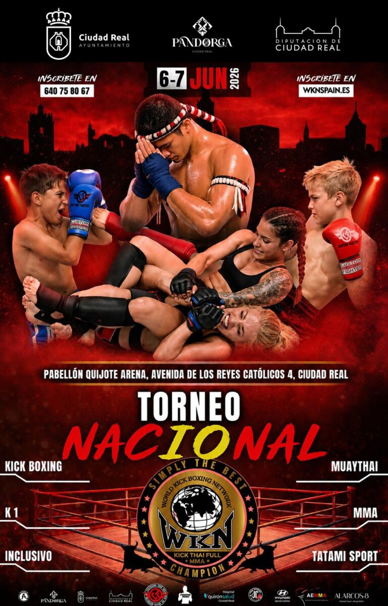Cartel del Torneo Nacional de deportes de contacto AMM Ciudad Real