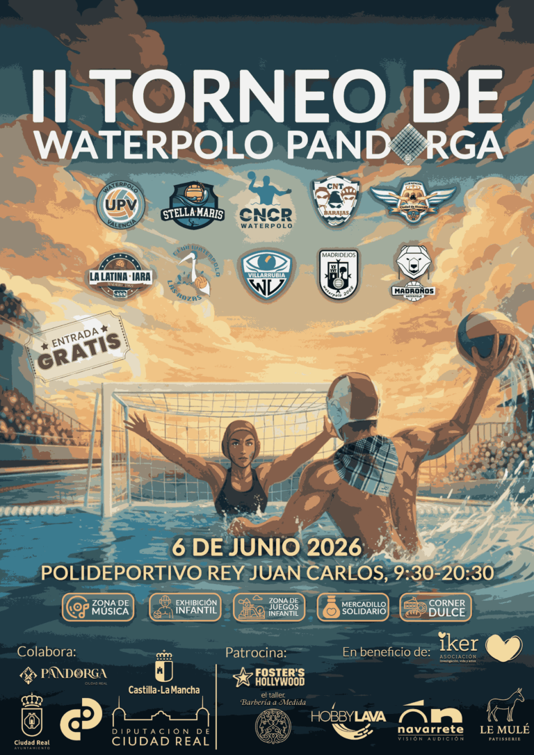 Cartel del II Torneo de Waterpolo Pandorga Ciudad Real 2026