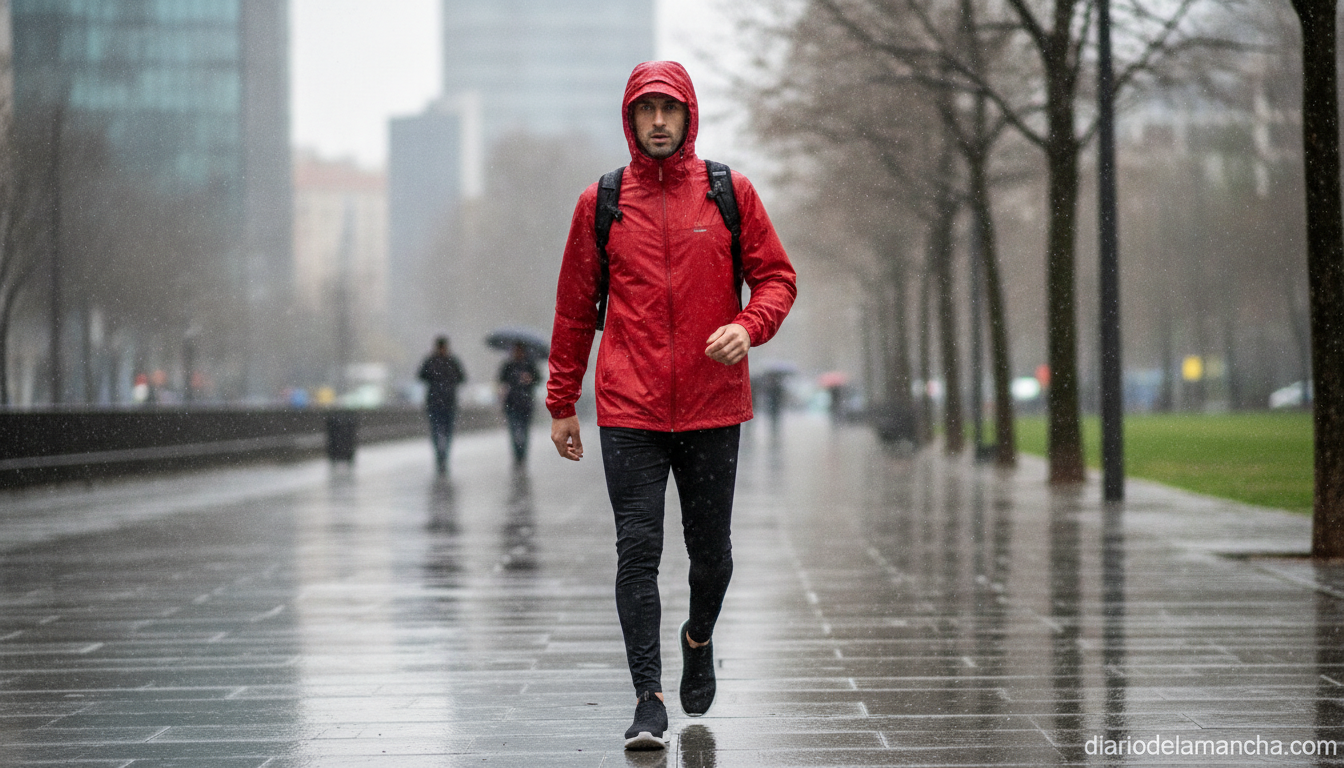 Chubasquero impermeable hombre para actividades al aire libre