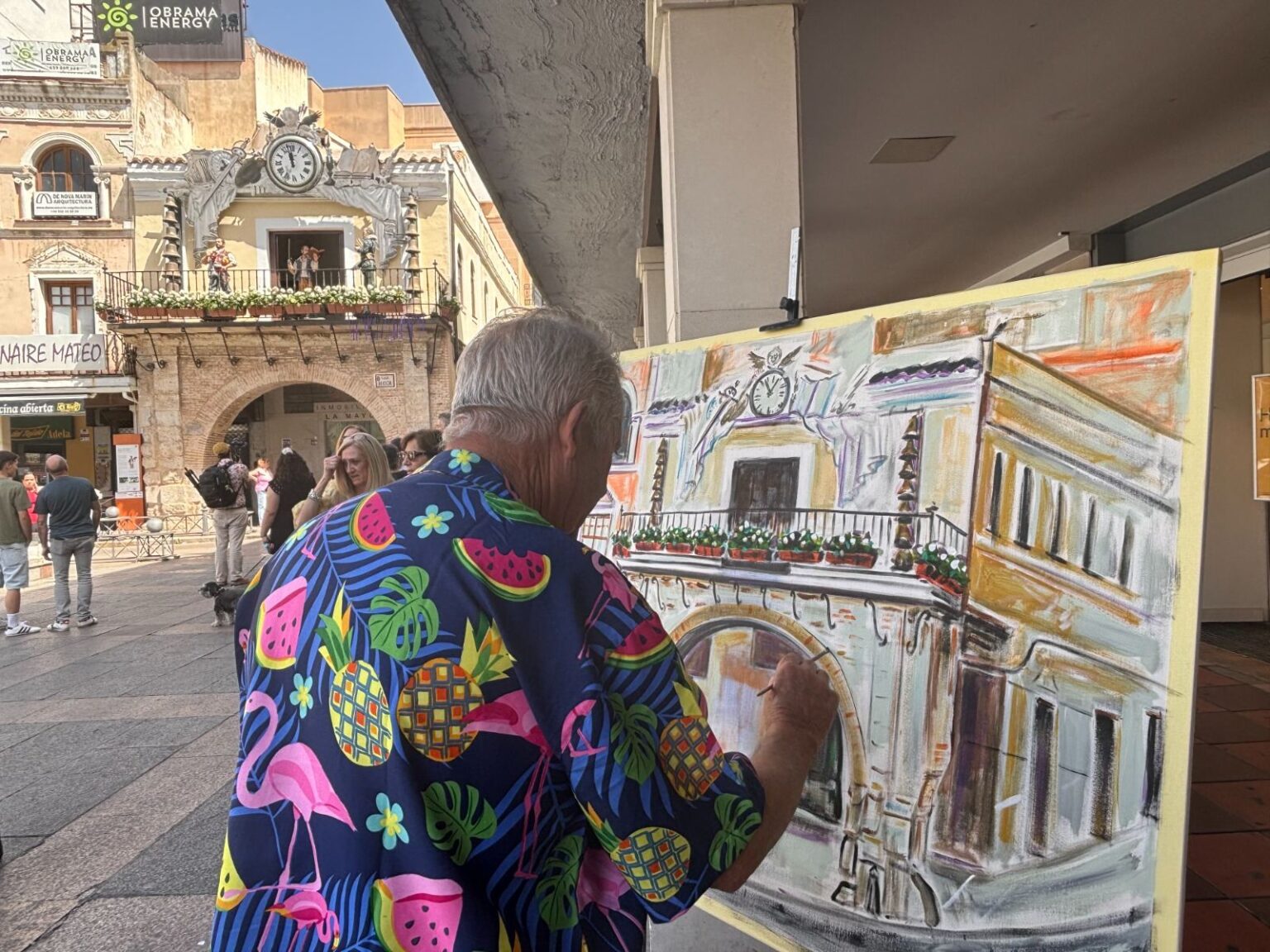 Concursantes en la segunda edición del concurso de pintura rápida Ciudad Real Pinta