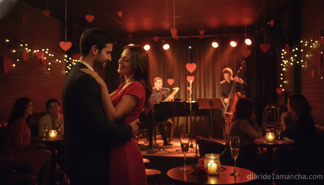 Conciertos gratuitos en Madrid para celebrar el amor del 14 al 21 de febrero 1 Pareja disfrutando de un concierto romántico en Madrid en San Valentín
