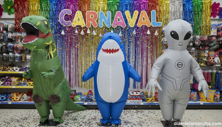 Disfraces hinchables carnaval dinosaurio tiburón alien originales