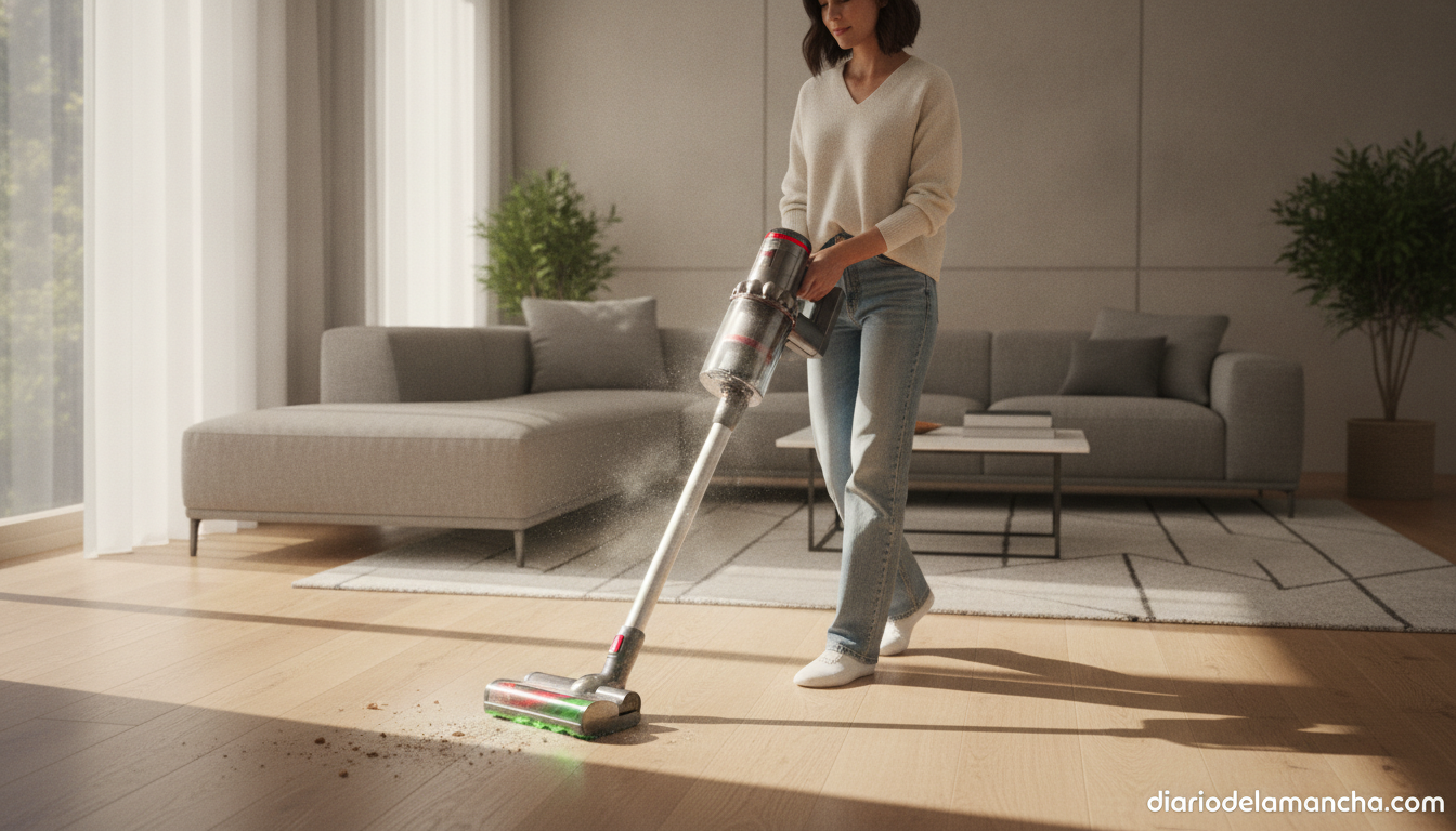 Aspiradora sin cable de Dyson que friega y detecta polvo, ahora con descuento de 170 € 1 Dyson V15s Detect Submarine aspiradora fregona inalámbrica en salón