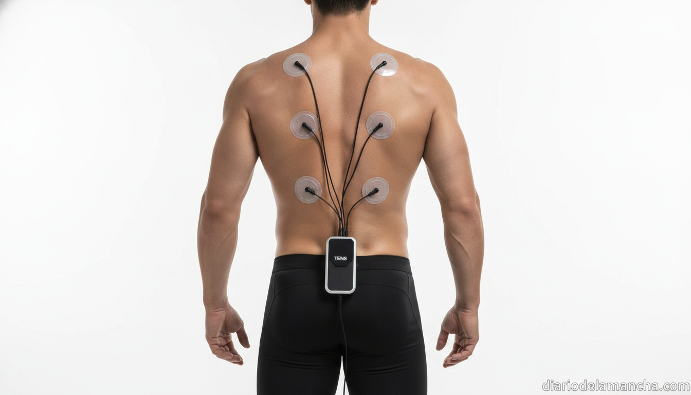 Electroestimulador muscular TENS EMS para recuperación deportiva