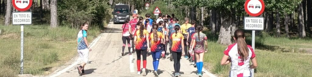 Escolares de Castilla-La Mancha durante la concentración previa al CESA en la Serranía de Cuenca