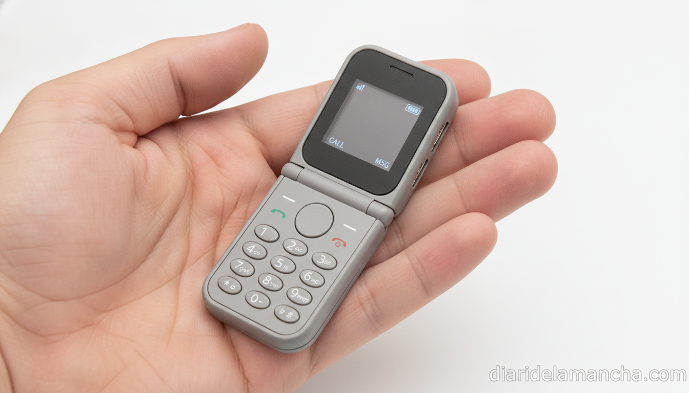 Mini móvil plegable Servo 2025 doble SIM en la palma de la mano