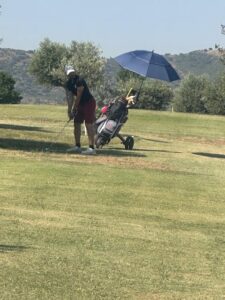 Jugadores de golf en competición en Castilla-La Mancha
