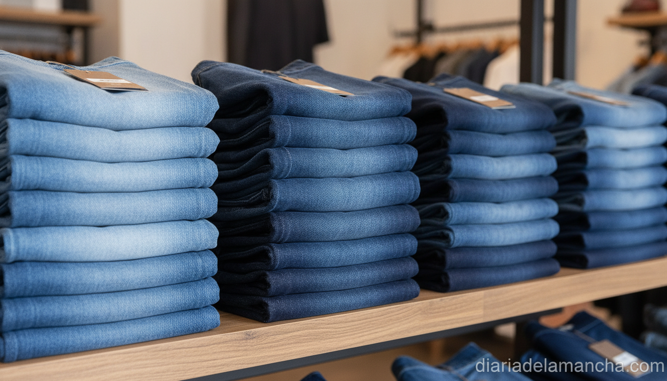 Vaqueros de hombre de marcas Levis y Calvin Klein en tienda