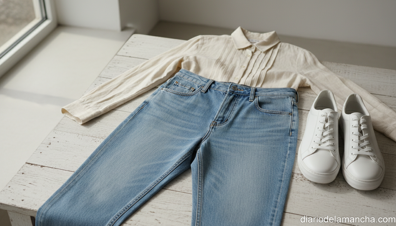 Vaqueros Levi's Ribcage Straight Ankle tiro alto estilo minimalista