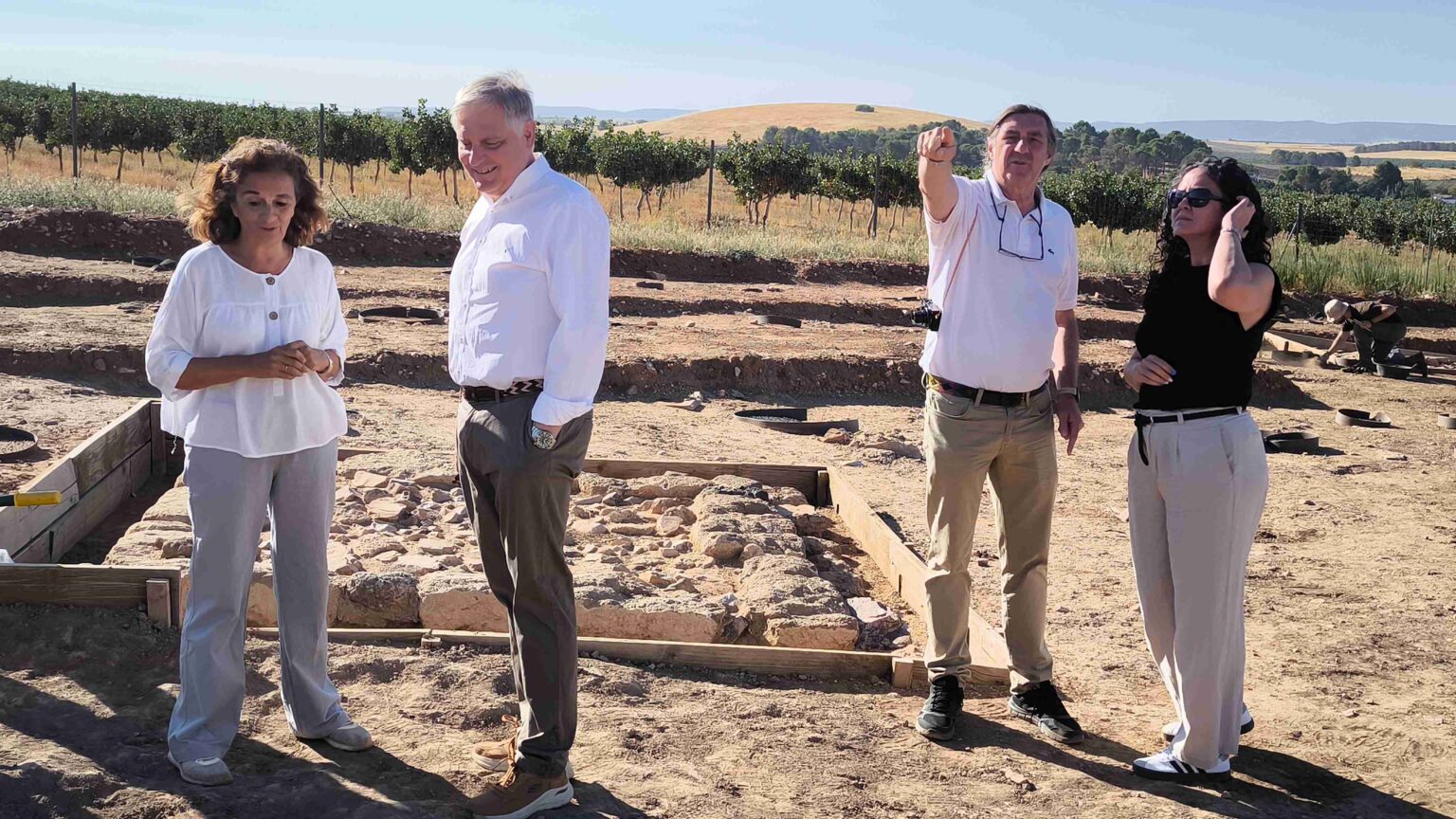 Excavación arqueológica en el Parque Arqueológico de Alarcos, Ciudad Real