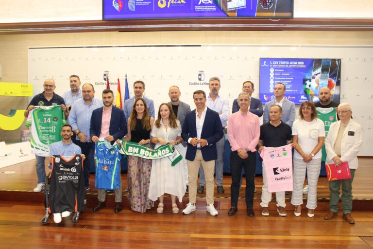 Presentación del Trofeo JCCM 2026 en Toledo con representantes de la FBCLM