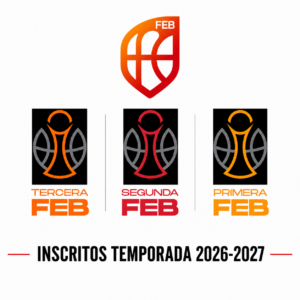 Cartel de equipos de Castilla-La Mancha inscritos en competiciones FEB 2026-2027