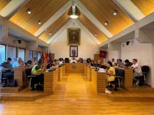 Junta Local de Seguridad del Ayuntamiento de Ciudad Real reunida para preparar el dispositivo de la Pandorga