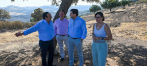 La Diputación refuerza su compromiso con Huertezuelas: Apoyo a los afectados por el incendio y mejoras viales hacia Calzada