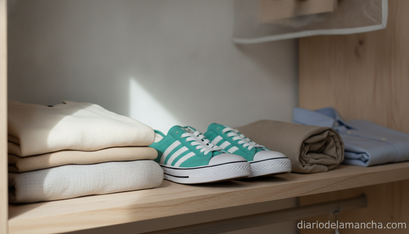 Zapatillas Adidas femeninas en tono aqua conquistan el mercado: ahorra un 55% justo para Reyes 1 Zapatillas Adidas VL Court 3.0 en tono aqua sobre estanteria de armario