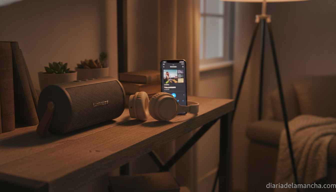 Cómo comparar precios y ventajas para elegir la mejor opción 1 Altavoz Bluetooth y auriculares para streaming musical en el salón