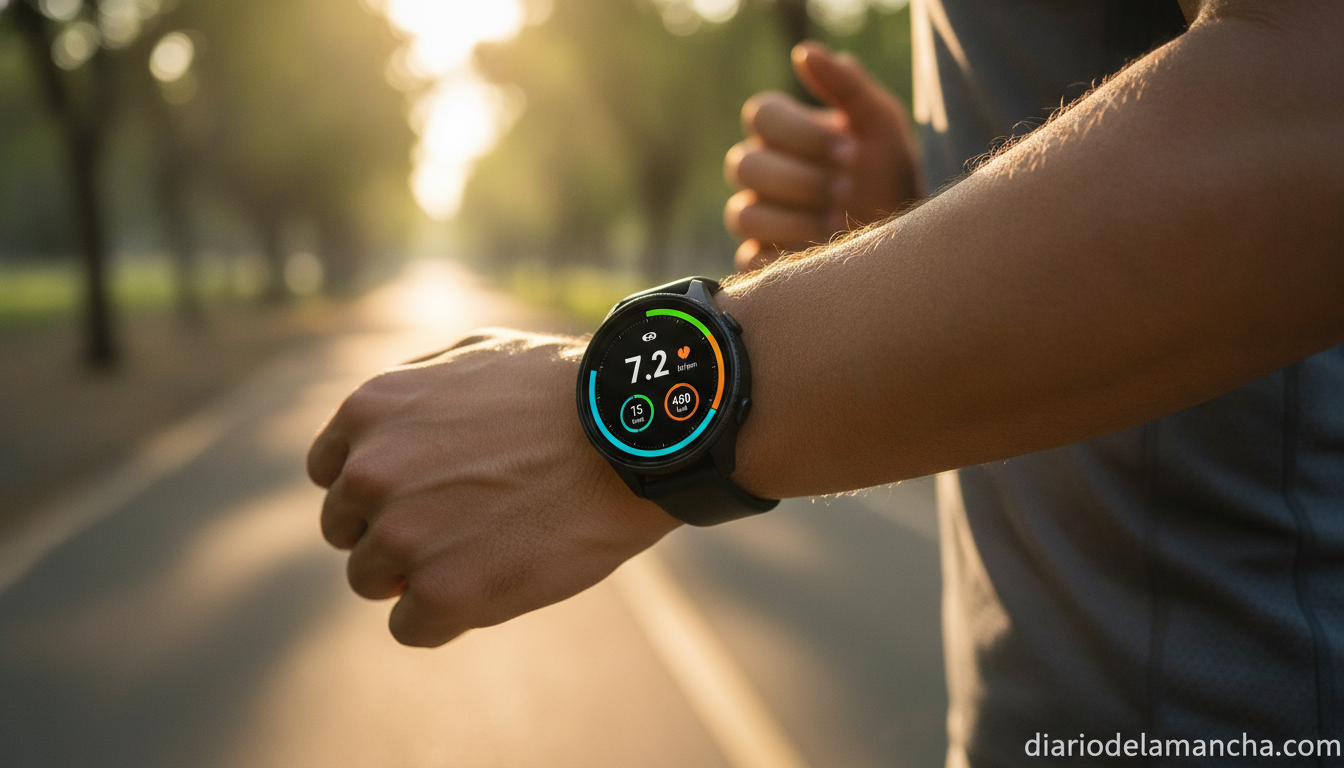 Vale la pena invertir en un smartwatch multisport en 2026 1 Smartwatch Amazfit GTR 3 en la muñeca durante actividad deportiva