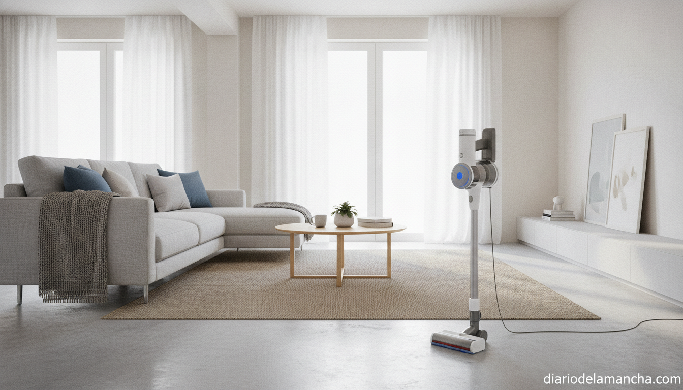 Aspirador Dyson sin cable con rebaja de 200€ 1 Aspirador Dyson sin cable en salón moderno