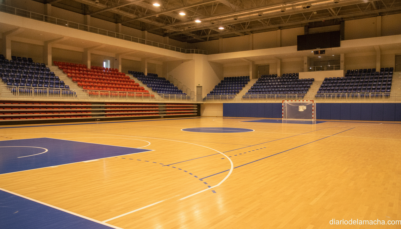 Pabellón de balonmano vacío, imagen ilustrativa
