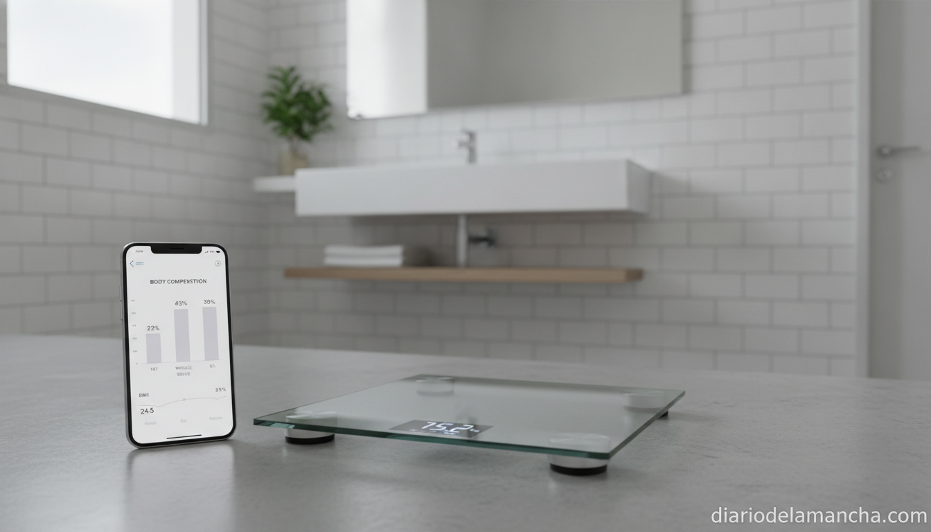 Las 12 básculas inteligentes top de 2026 para analizar tu composición corporal 1 Báscula inteligente con app de composición corporal
