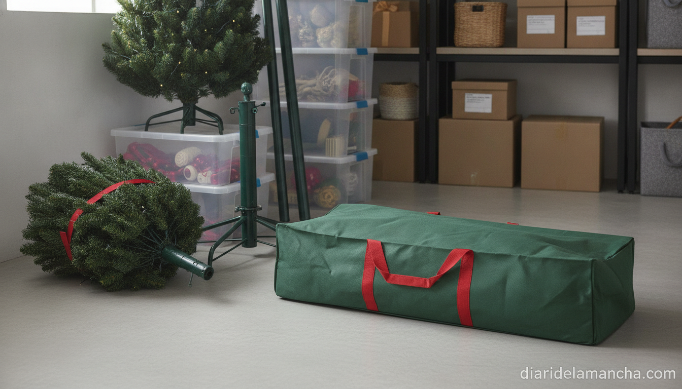 Funda para guardar el arbol de Navidad desmontado