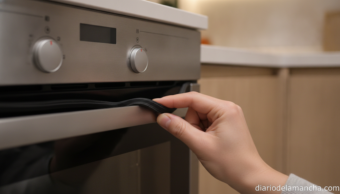 Mejora el aislamiento térmico de tu horno sin cambiarlo con este producto 1 Instalacion de goma de junta en la puerta de un horno