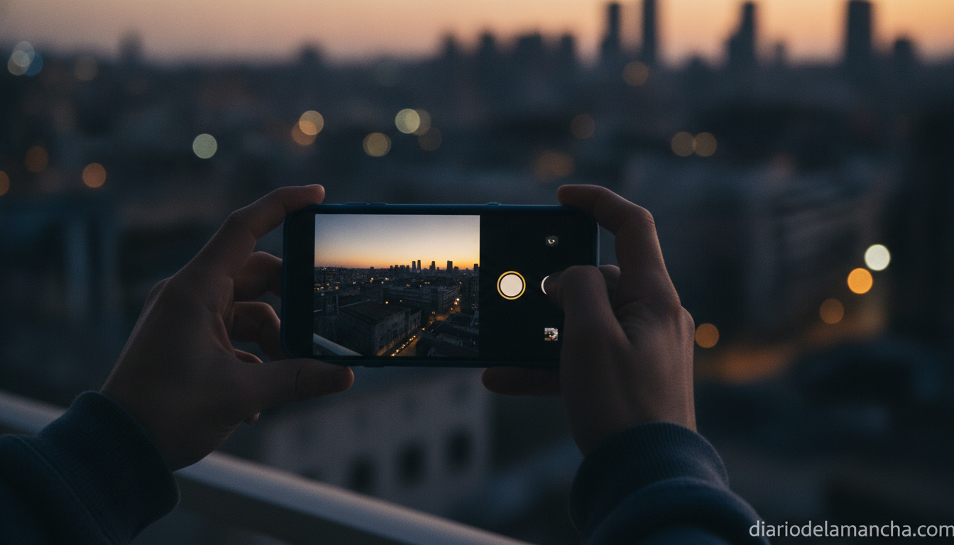 La élite de los smartphones en 2026: guía definitiva de los dispositivos imprescindibles 1 Persona usando smartphone Google Pixel 9 en condiciones de poca luz