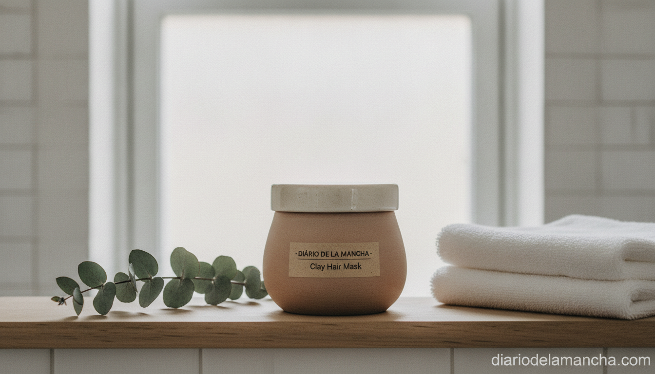 Mascarilla de arcilla para cabello graso cuero cabelludo