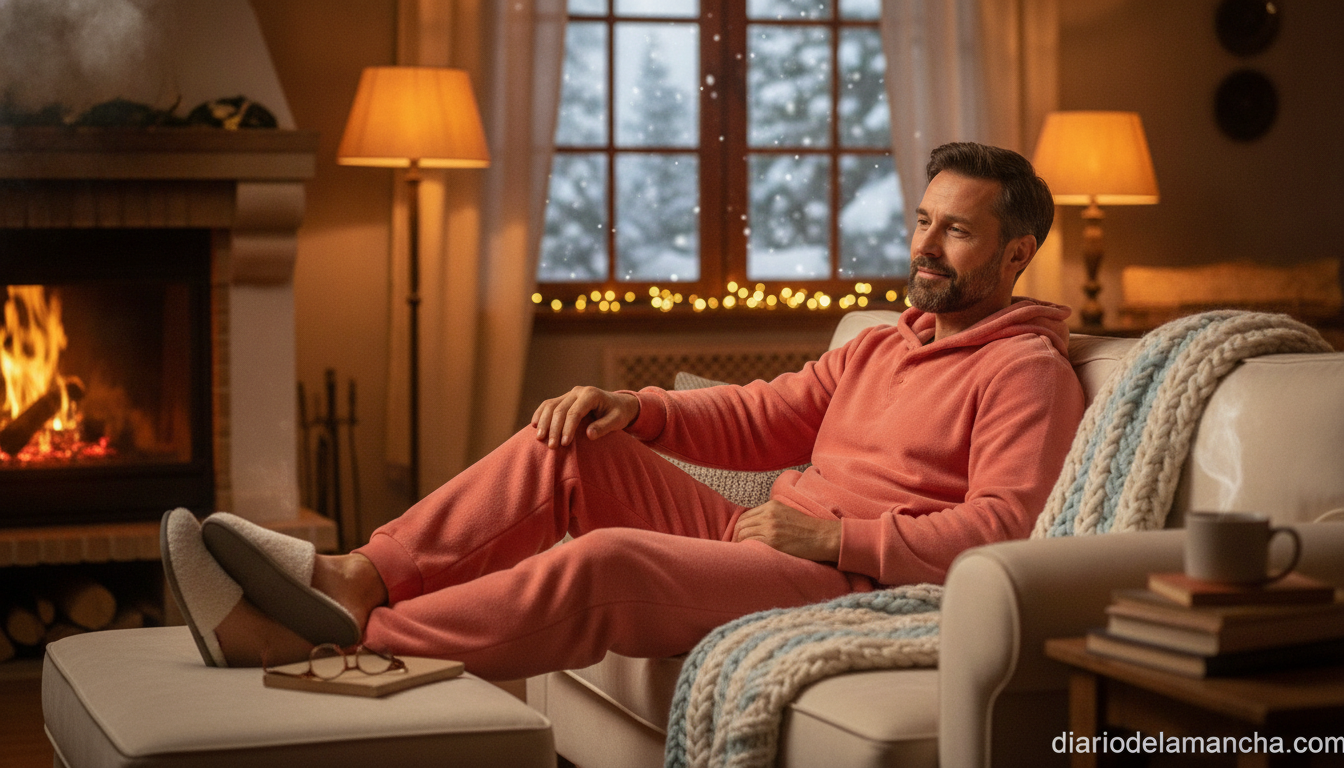 Pijama de coralina cálido para invierno