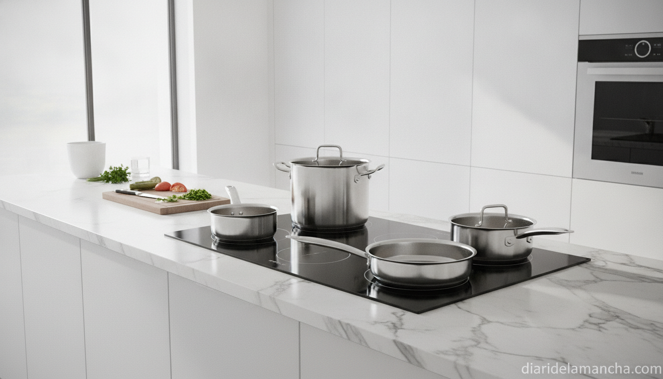Placa de inducción Balay: calienta en la mitad de tiempo y ahora con un 40% de descuento ¡aprovecha la oferta! 1 Placa de inducción Balay en cocina moderna