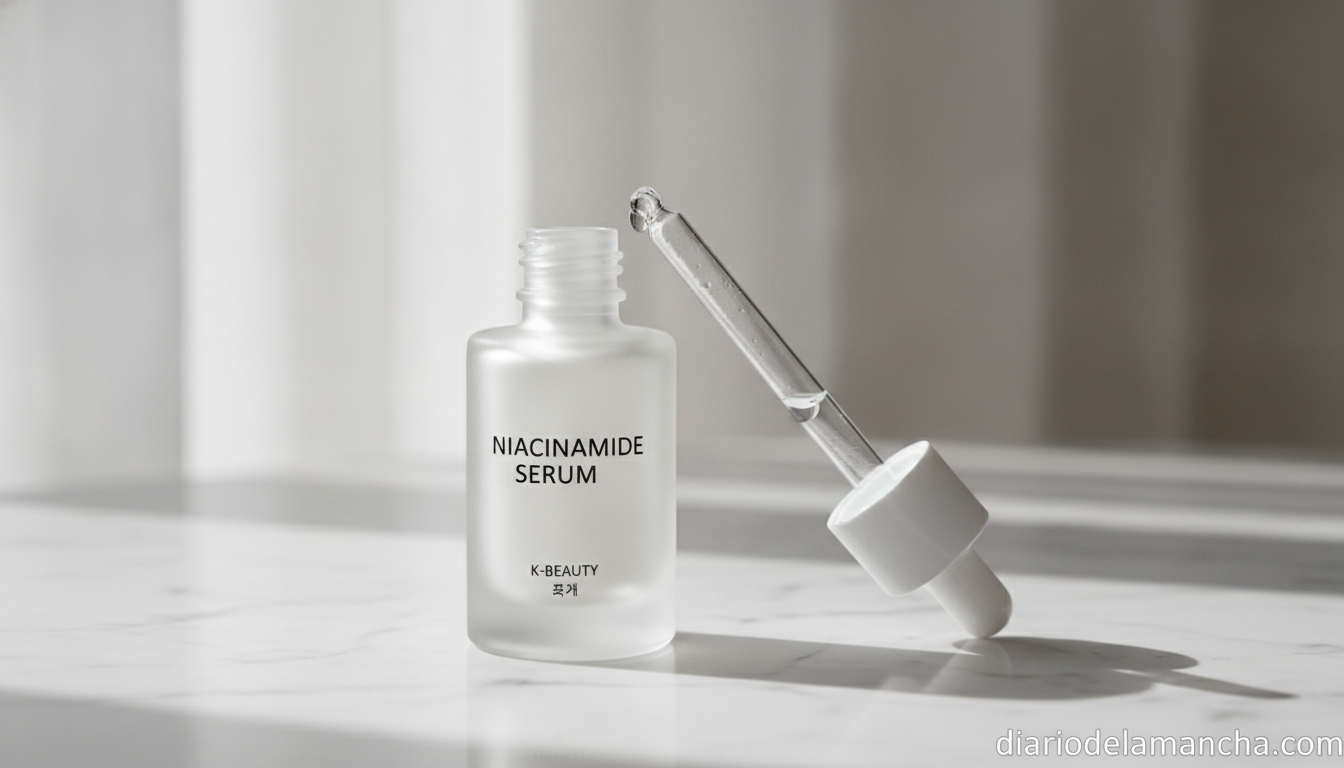 Sérum coreano con niacinamida para piel luminosa y uniforme