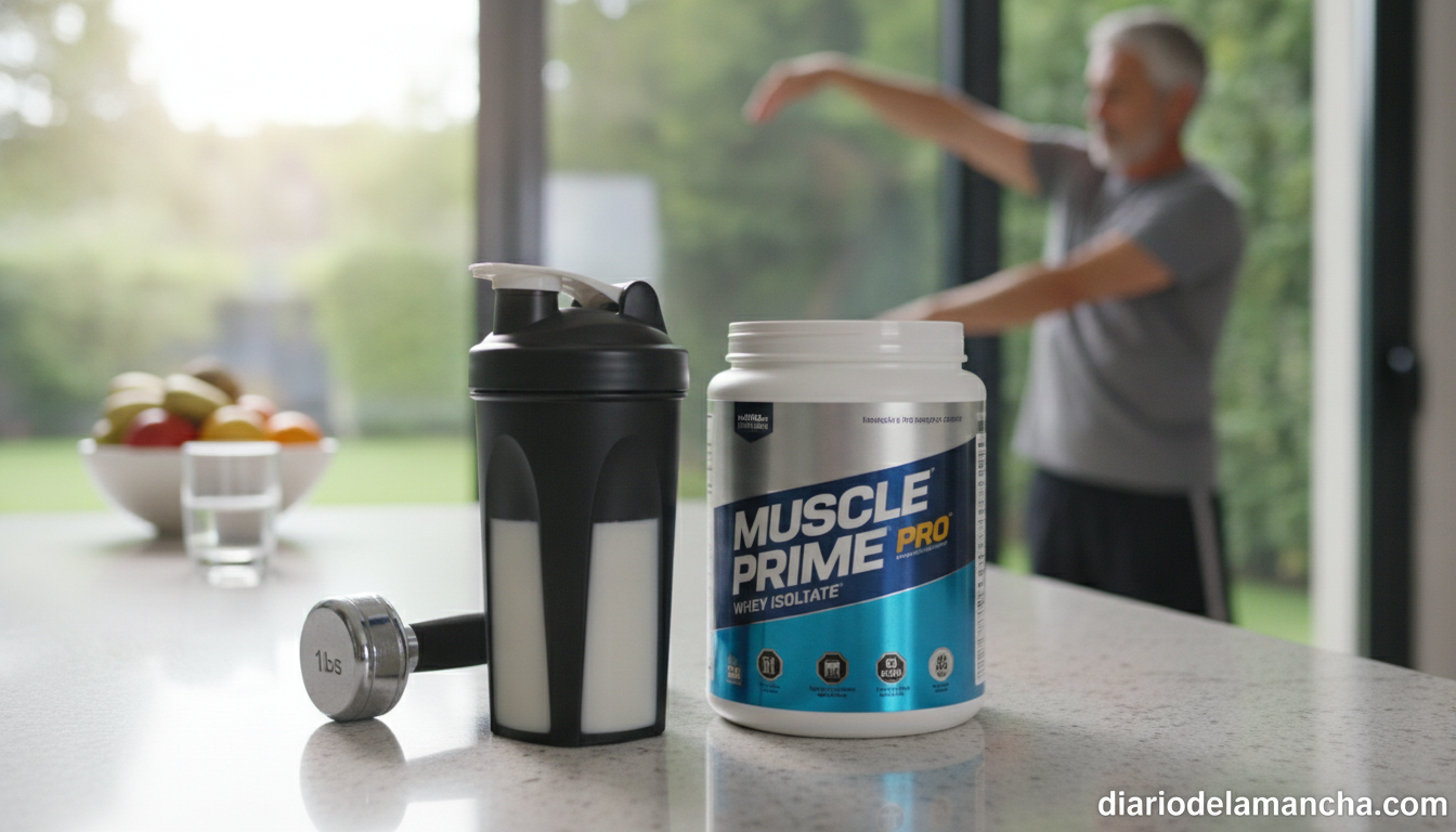 Suplementos de proteína y creatina para ganar masa muscular