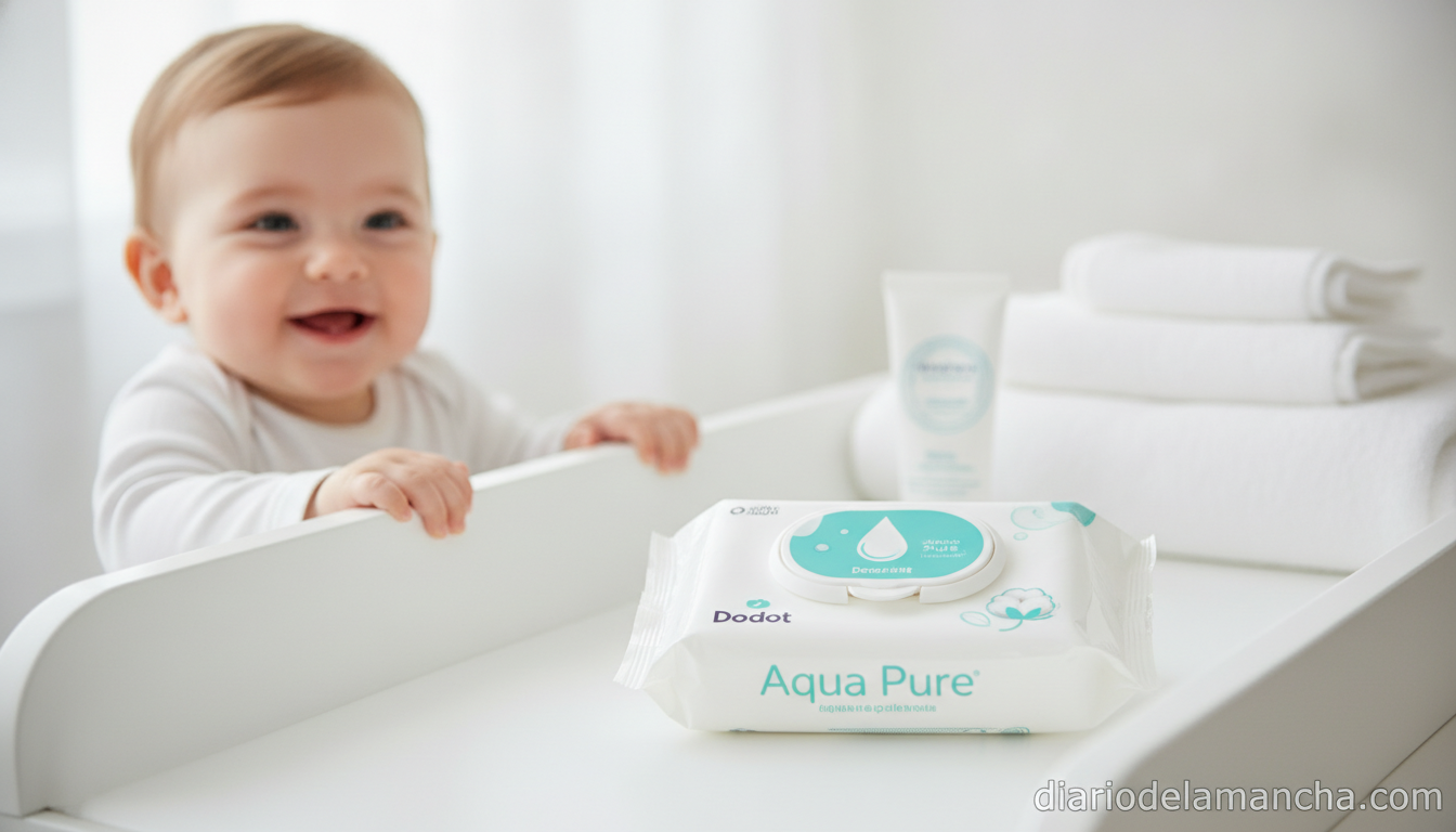 Más de 600 artículos por solo 8 €: ¡una oportunidad que no puedes dejar escapar! 1 Pack de toallitas para bebé en cambiador con bebé sonriendo