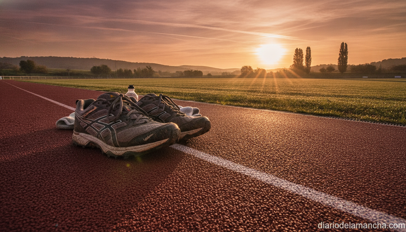 Zapatillas deportivas para entrenamiento en pista al amanecer