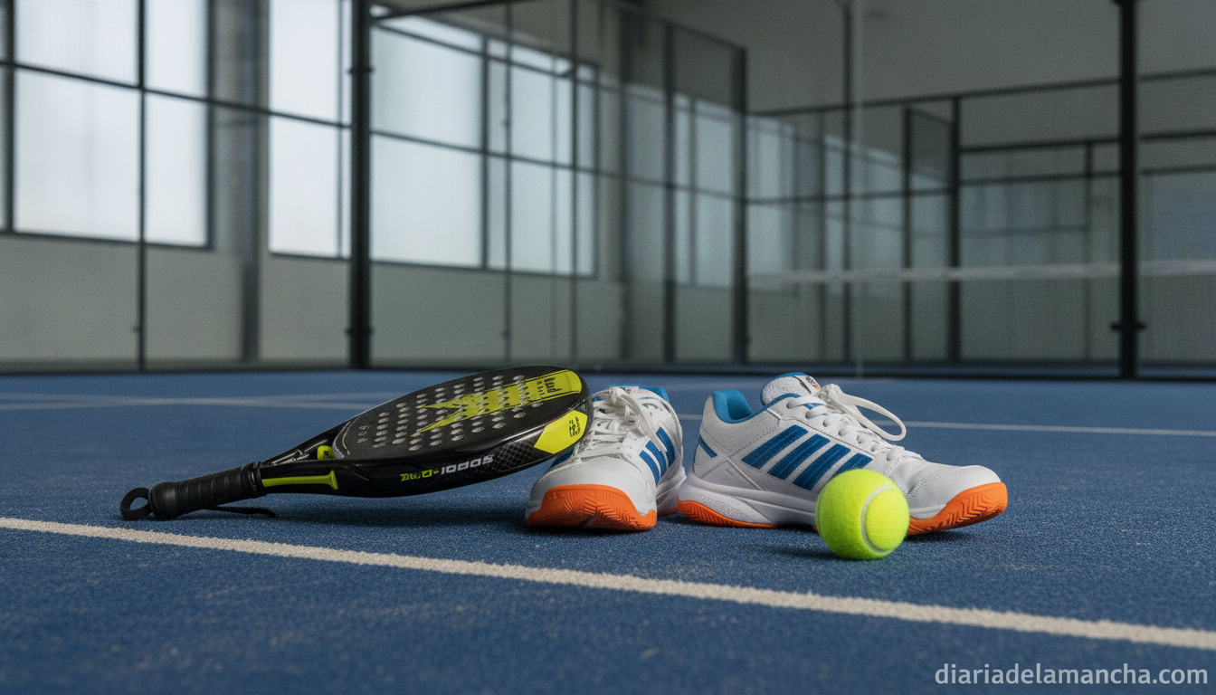 Zapatillas de pádel Puma en una pista deportiva