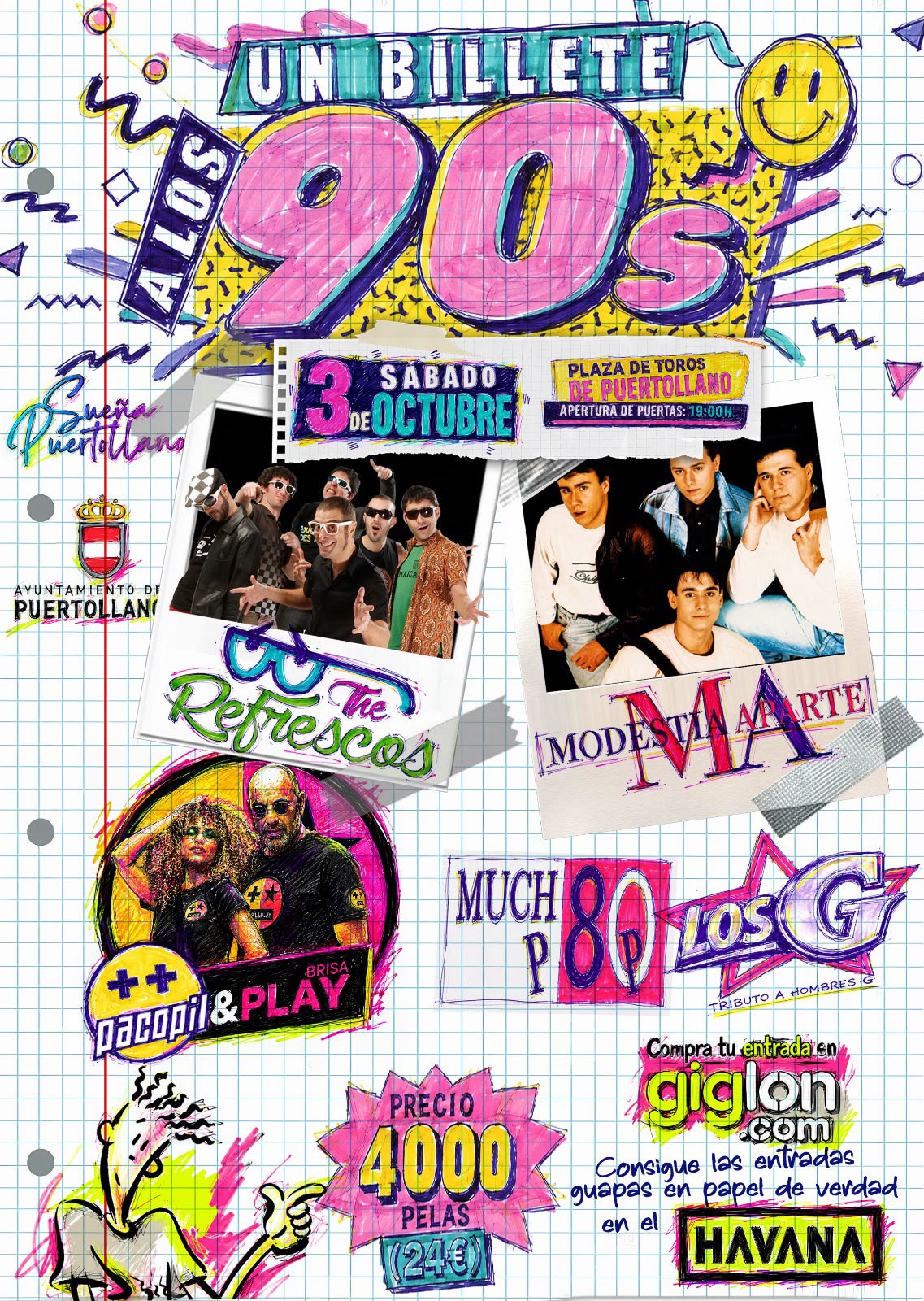 Revive los 90's: Modestia Aparte y The Refrescos Lideran el Festival 'Un Billete a los 90's' 1