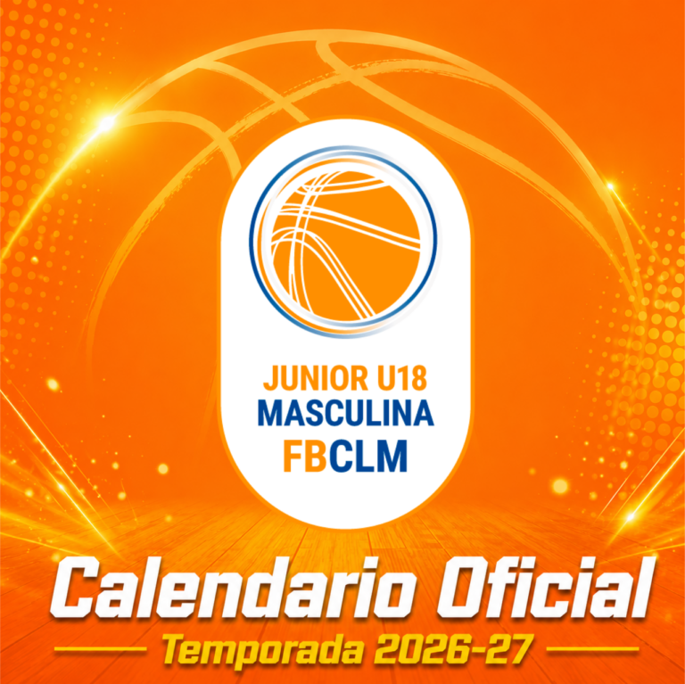 Calendario oficial de la Liga UCLM masculina sub-18 de baloncesto temporada 2026-2027