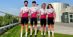 Equipación del equipo nacional español de MTB-O para el Mundial de Mora, Suecia
