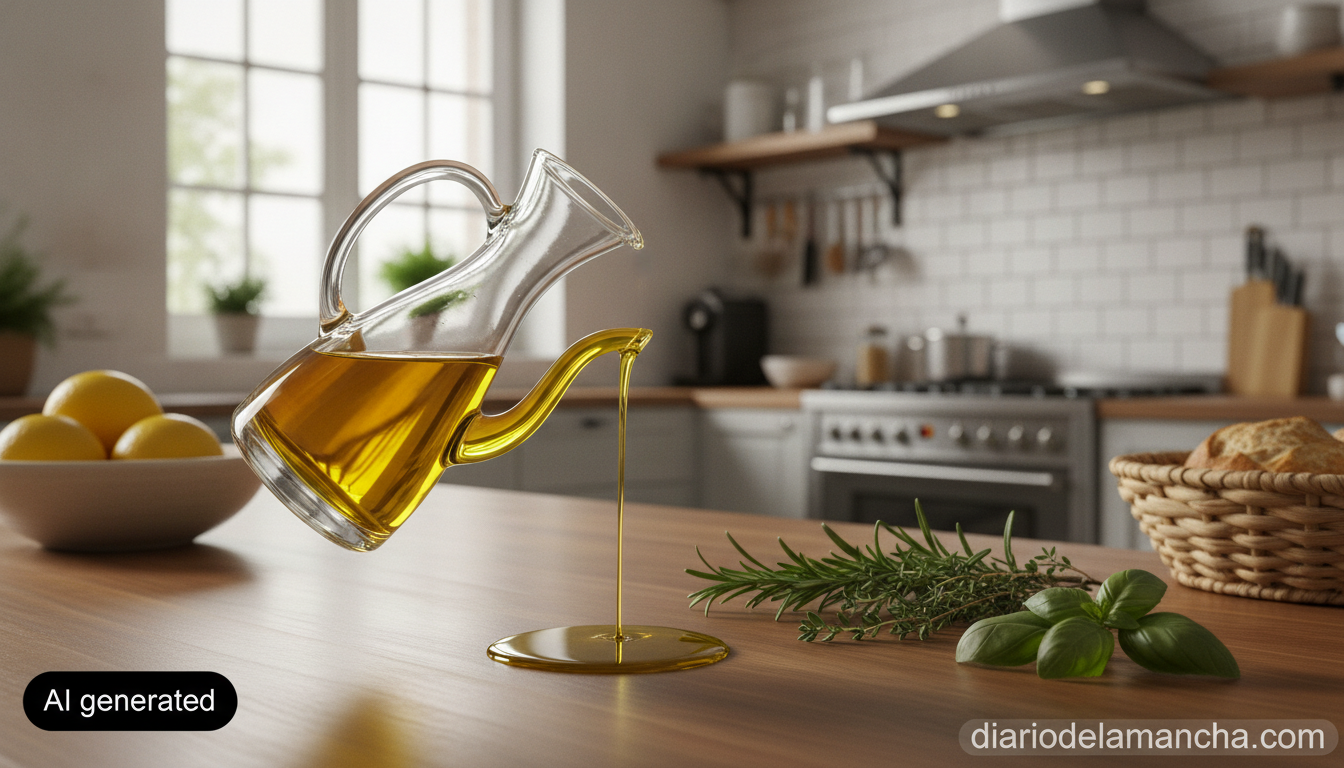 Las 7 aceiteras antigoteo destacadas para cocinas en 2025 1 Aceitera antigoteo en cocina moderna