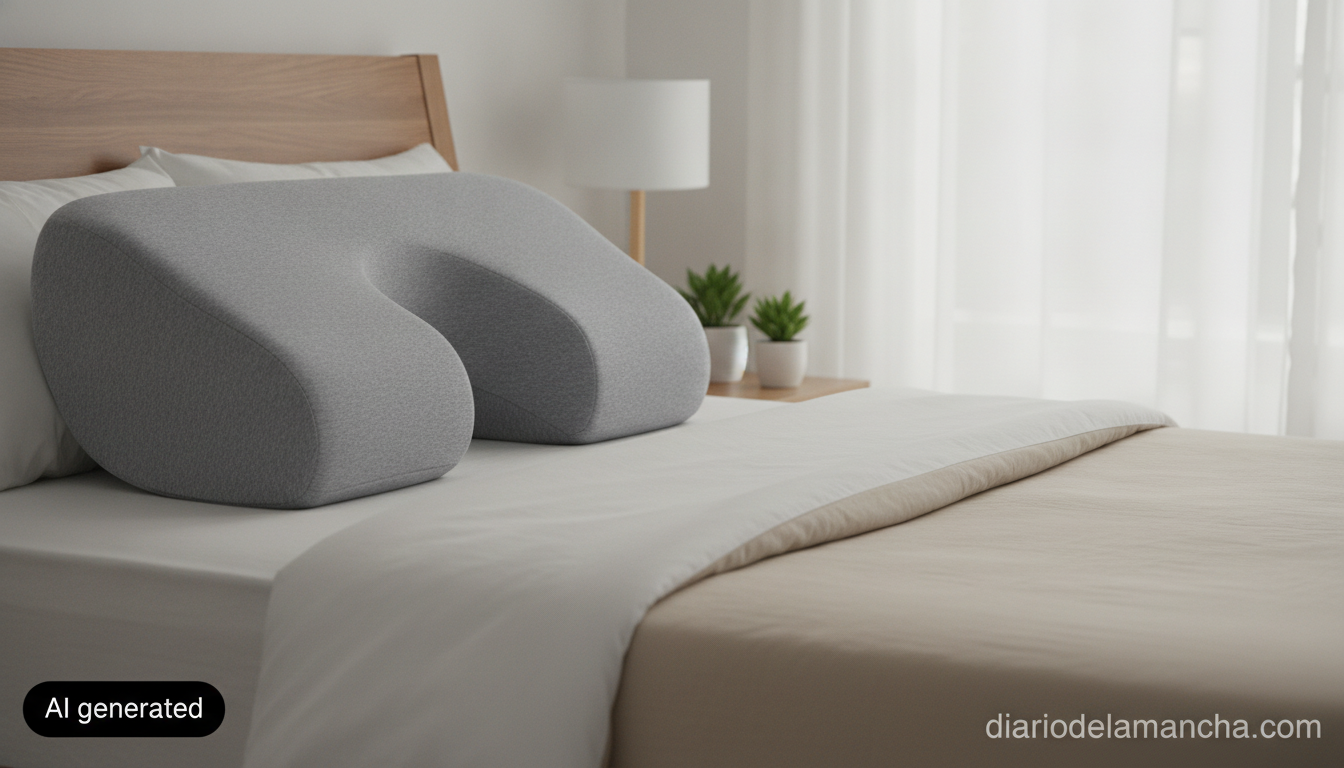 Descubre cómo dormir mejor con la almohada cervical mejor valorada en Amazon 1 Almohada viscoelástica cervical en dormitorio