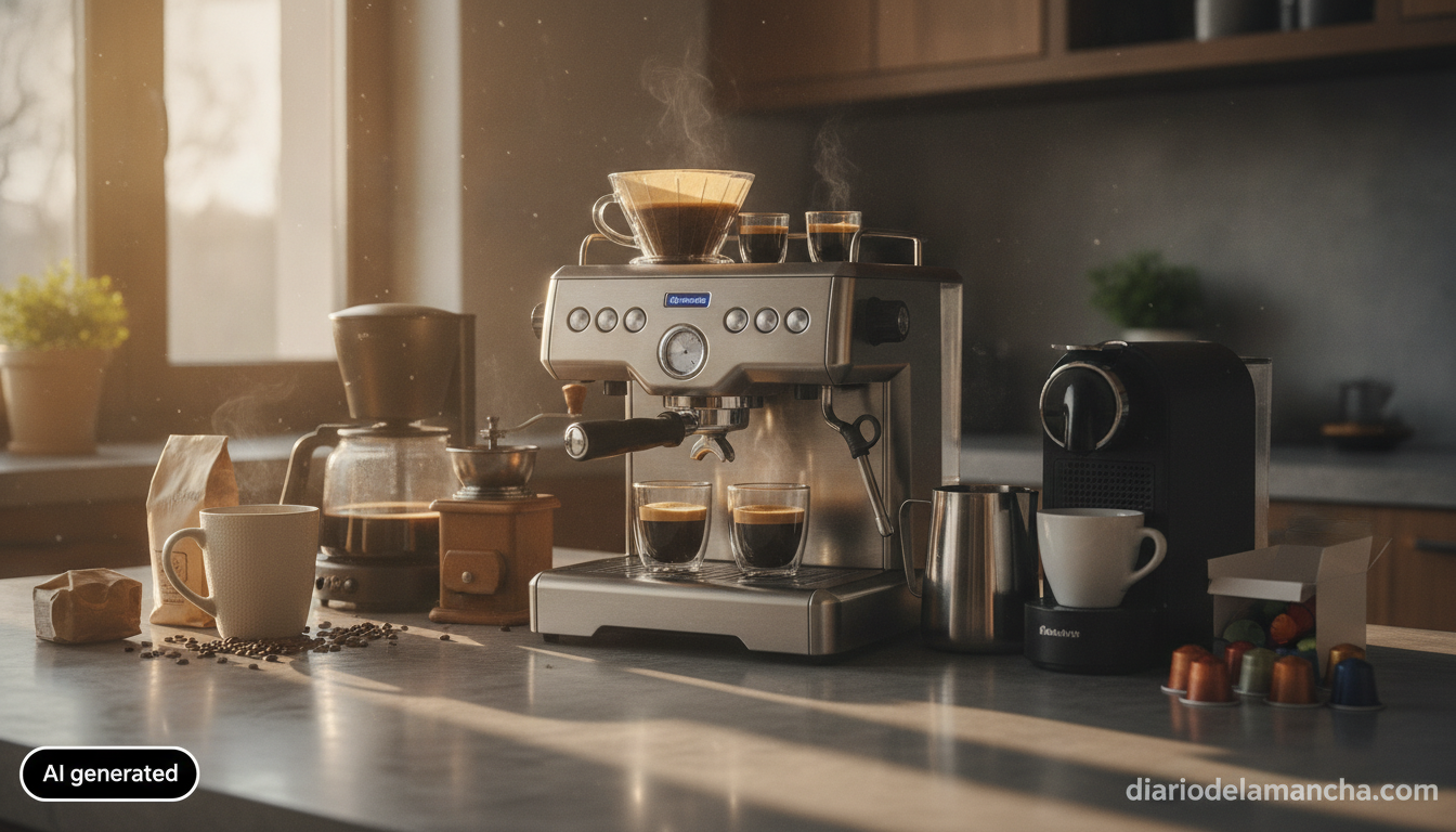 Selección de cafeteras en oferta para regalar