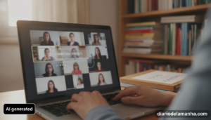 Videollamada de formacion online para maestros en practicas