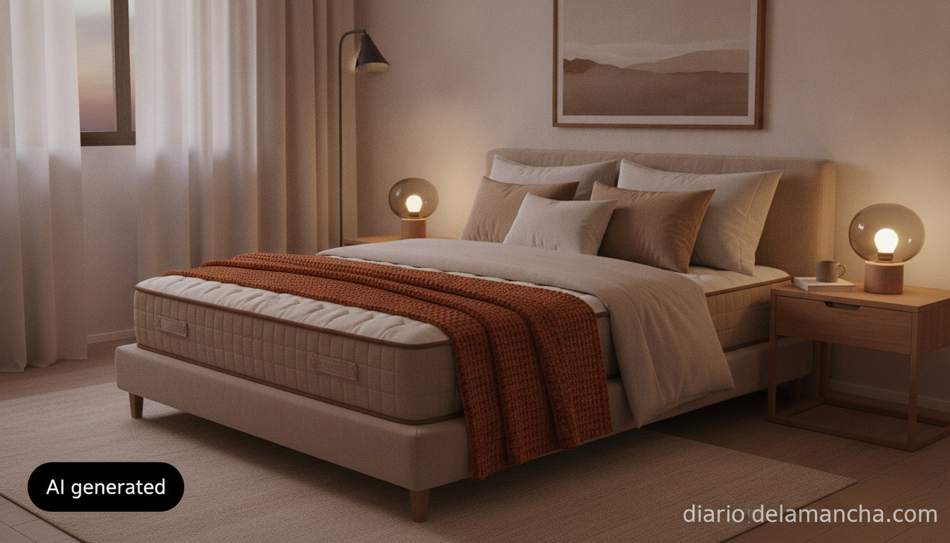 Descanso superior en 2026: los colchones que marcan la diferencia en rendimiento y confort 1 Dormitorio con colchon comodo y manta electrica